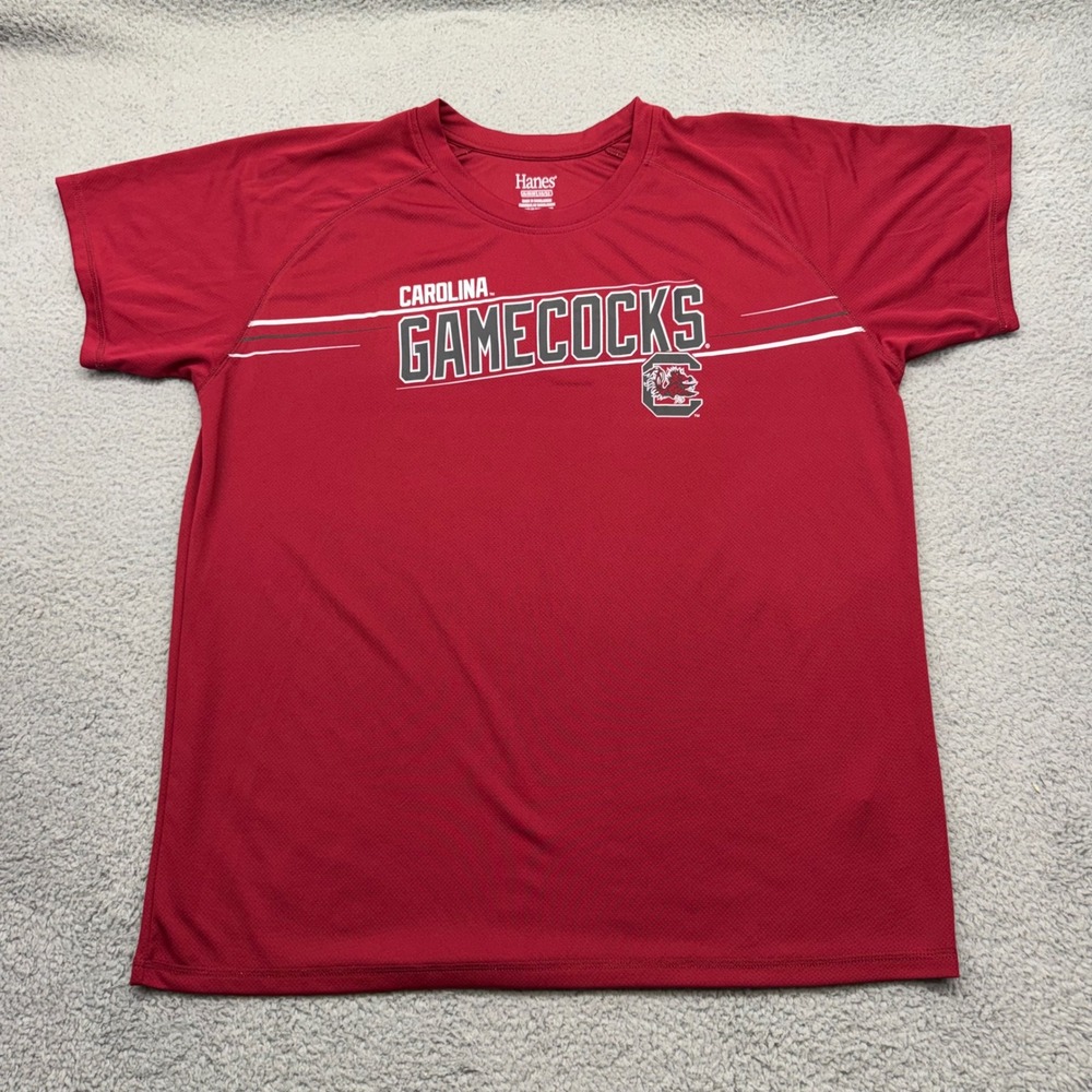 Hanes Mens Size 2XL 50/52 Garnet USC South Carolina Gamecocks‎ Performance Shirt